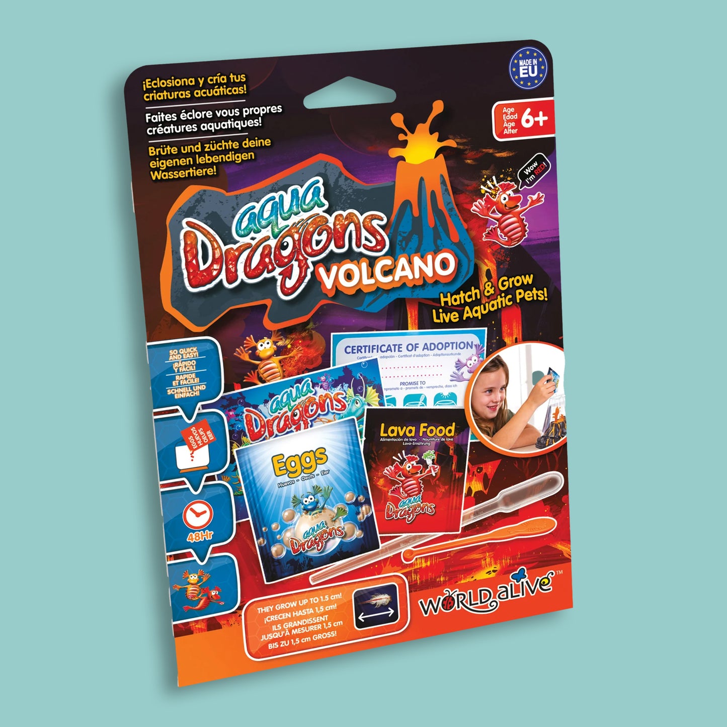 Aqua Dragons Red "Lava Food" Starter Kit