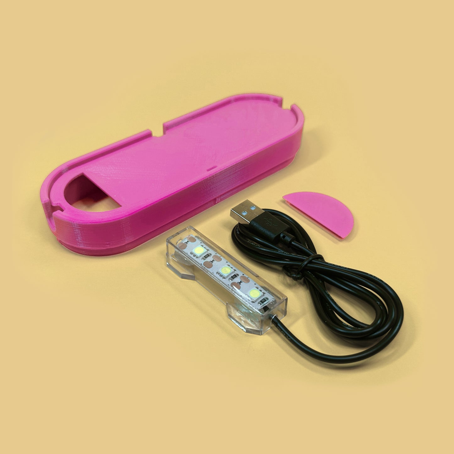 Light Up Volcano 3D Printed Lid