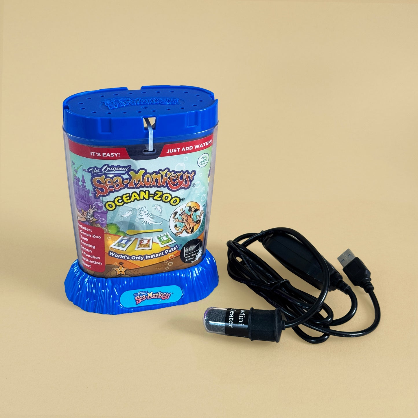 Sea-Monkeys Ocean Zoo + Mini Heater Combo