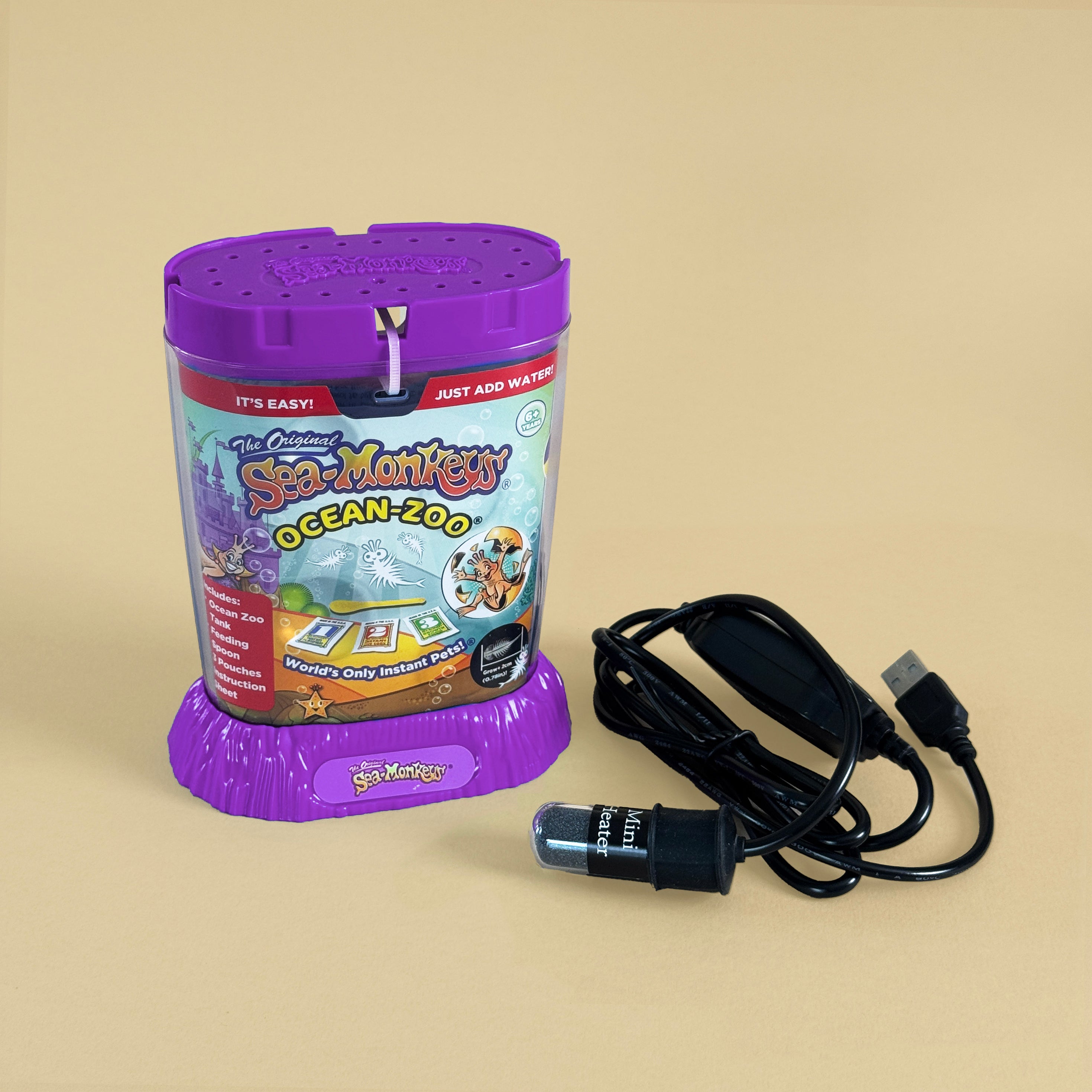 Sea-Monkeys Ocean Zoo + Mini Heater Combo – Picocosmos