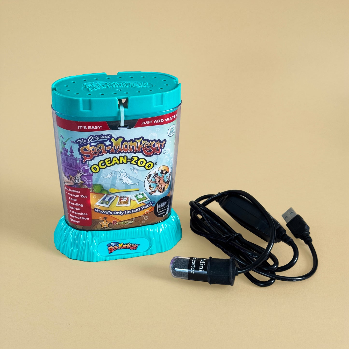 Sea-Monkeys Ocean Zoo + Mini Heater Combo